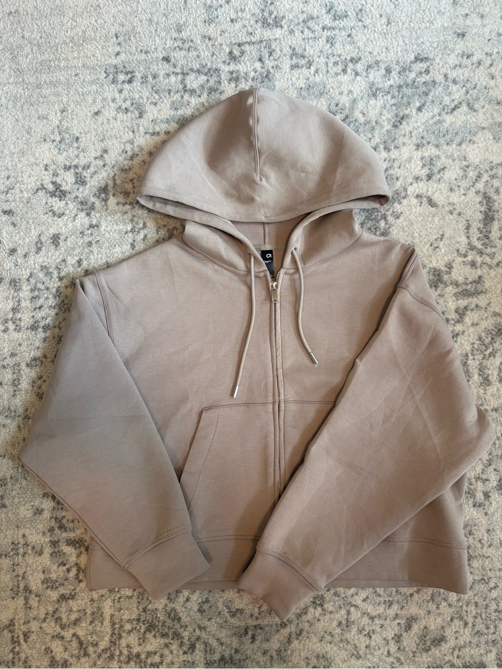 NWOT GapFit Women’s Zip-Up Hoodie in Light Taupe Beige